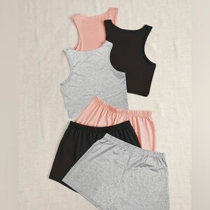 3 Tank and Short Outfits